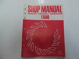 1975 Honda E1500 Portable Generator Shop Manual LOOSE LEAF WATER DAMAGED... - $16.02