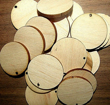 60 KILN DRIED SANDED MAPLE EARRING / WOOD / TAG BLANKS 1&quot; - £9.30 GBP
