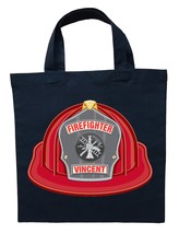 Fire Fighter Trick or Treat Bag - Personalized Fireman Halloween Bag - £10.23 GBP