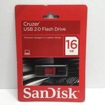 SanDisk Cruzer USB 2.0 Red Flash Drive 16GB High Speed Transfer Store Share - £19.80 GBP