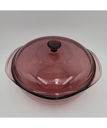 Pyrex Vision Ware 2QT 2L Baking Bowl Casserole Dish 024 Amethyst Purple ... - $27.06 CAD
