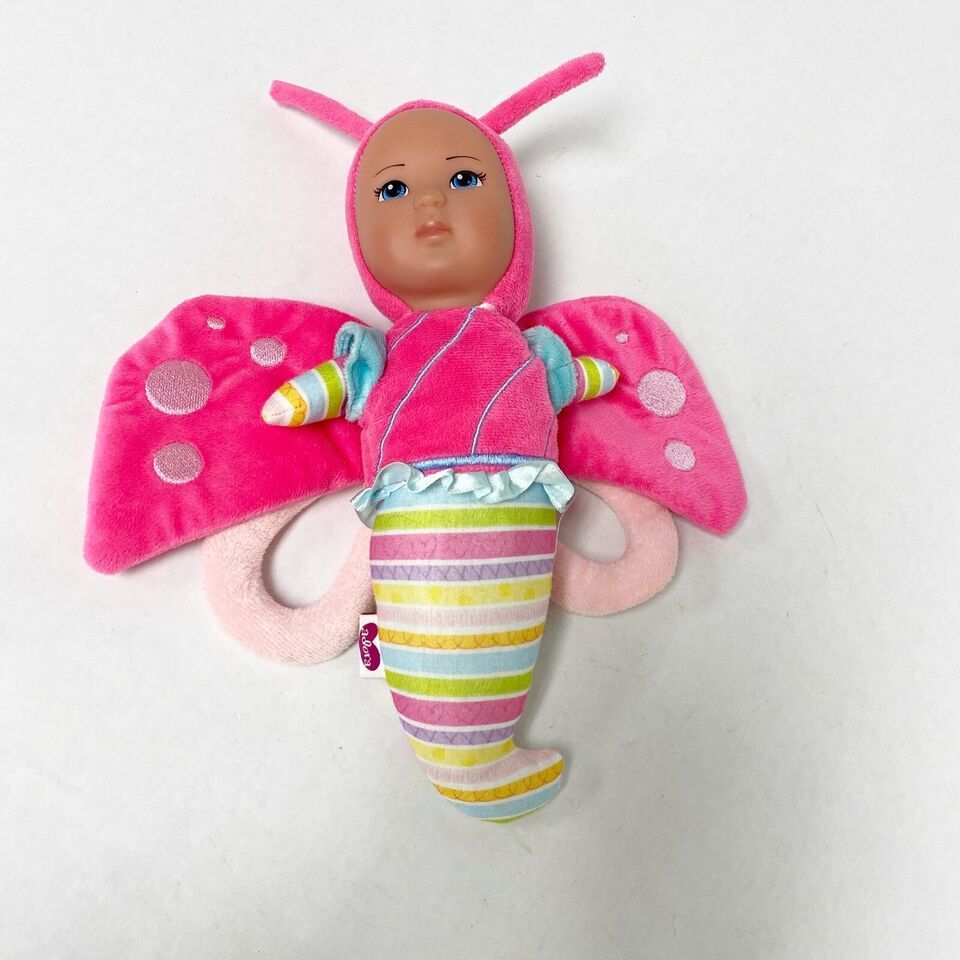 Adora Flutter Baby Flutterbabies Ladybug Butterfly Girl Doll 13" Stuffed Plush - $13.29