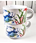 Pier 1 Sea Life Stackable Mug Octopus Seahorse Blue Crab or Rack Replace... - $301.39 MXN+