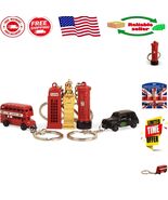 Celebrate London with 5 Iconic Landmark Keychains - British Culture Gift - $26.56 CAD