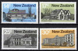 ZAYIX New Zealand 707-710 MNH Architecture Ewelme Cottage Courthouse 092022S27 - £1.20 GBP