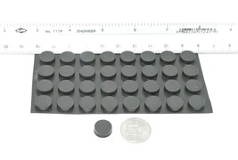 3/16&quot; Tall x 7/16” Round Small Rubber Feet 3M Adhesive Backing  32 Feet per Pack - £9.58 GBP