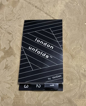 London Unfolds Folding Portable Map Vintage Pubs Cafes Vandam Van Dam - £12.45 GBP