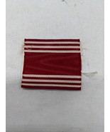 WWII Ribbon 1.5&quot; Red White Stripped Bar - $19.24