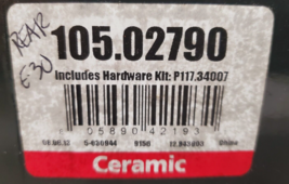 Posi Quiet Premium Premium Ceramic Brake Pads Kit 105.02790 | P117.34007 - $44.99