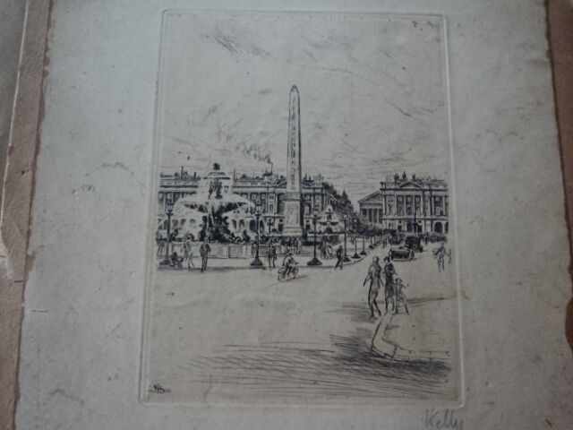 acquaforte firmata a matita Kelly (ANDRE DE SZEKELY) Parigi. 1926 - £21.62 GBP