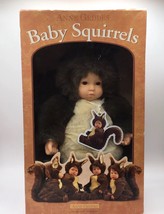 Anne Geddes Baby Squirrel Plush 1998 Doll 526601 In Box - $21.04