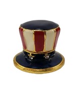 ART FORM Porcelain Enamel Patriotic Fourth of July Trinket Box - $240.75 MXN
