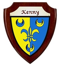 Kenny Irish Coat of Arms Shield Plaque - Rosewood Finish - £35.05 GBP