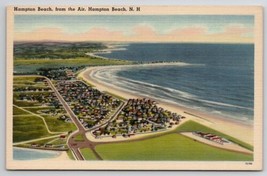 Hampton Beach From The Air  New Hampshire Linen Postcard O27 - £5.61 GBP