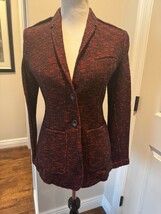 Nwot Burberry Brit Red & Black Boucle wool Blend Jacket/blazer Sz us 6 - $247.50 Nwot Burberry Brit Red & Black Boucle wool Blend Jacket/blazer Sz us 6 - $247.50