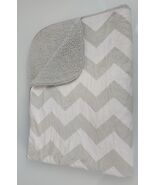 Cloud Island Gray White Chevron Zig Zag Plush Fleece Sherpa Velboa Baby ... - $14.84
