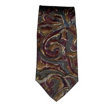 Vintage Christian Dior Monsieur 100% Silk Tie Made in USA Paisley Baroque - $35.00