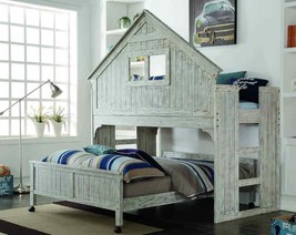 Ethan Distressed Twin over Full Tree House Bunk Bed - £1,563.73 GBP