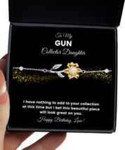 Gun Collector Daughter Bracelet Birthday Gifts - Sunflower Bracelet Jewelry  - £40.05 GBP