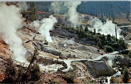 Aerial View Postcard Suphur Works Lassen Volcanic Natl Park CA Postmarked 1989 - £5.90 GBP
