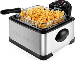 Chefman RJ0745SS 4.5 L Deep Fryer w/ Basket Strainer - Stainless Steel(O... - $45.13