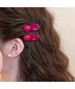 Set of 2 Mini Hair Clips — Cute Women's Acetate Duckbill Clips (3.5 cm). - $7.49