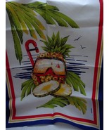 Paradis French Striped Border Cotton Tea Towel - £14.98 GBP