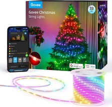 Christmas Lights 33ft Smart RGBIC Christmas String Lights App Controlled 125 Sce - $139.22