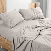 Utopia Jersey Knit 4-Piece Queen Sheet Set Cotton Sheets Soft,, Queen, O... - $39.99