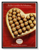 Ferrero Rocher Valentine&#39;s Day Print Ad Vintage 1999 Magazine Advertisement - $9.70