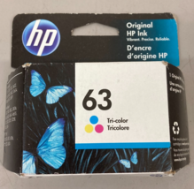 Genuine OEM  HP 63 Tri-Color Ink Cartridge - Sealed Package - Exp 2022 - $13.95