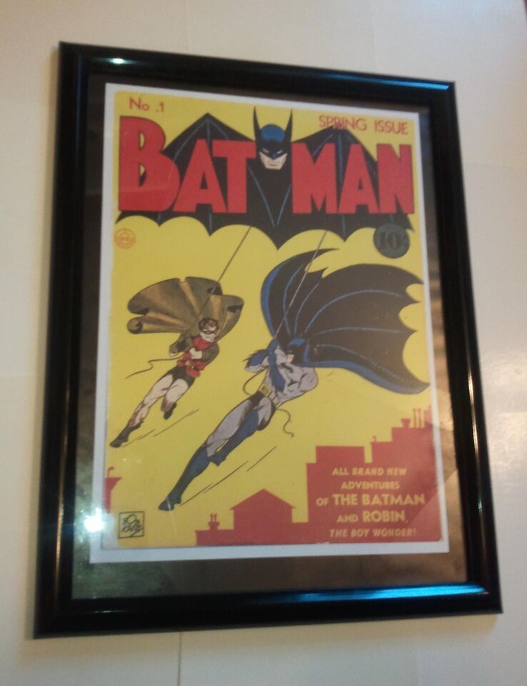 Primary image for Batman Poster #22 FRAMED and Robin! Batman #1 (1940) by Bob Kane The