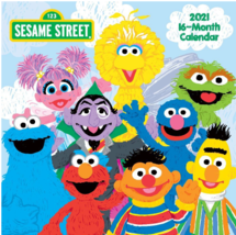Sesame Street 2021 10"x10" 16-Month Wall Calendar