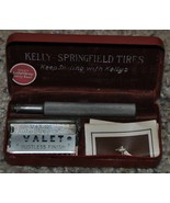 Vintage Valet Autostrop Safety Razor Set in Case Kelly Springfield Tires Ad - £44.67 GBP