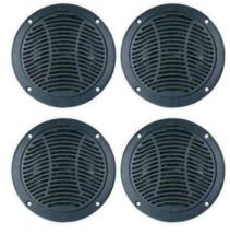 5&quot; Waterproof Marine Speakers - PQN Audio For Boat RV Camper 2 PR. DEAL 4 pc Lot - £113.10 GBP