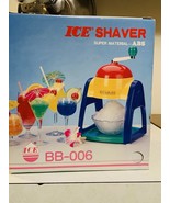 Ice Shaver BB-006 Vintage Large Volume Super Material ABS Manual Shaver ... - $27.32 CAD
