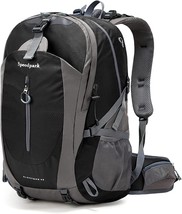 Hiking Backpack 40L Waterproof Lightweight Hiking Daypack with Rain Cover, - £35.54 GBP