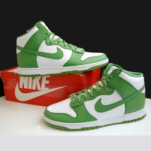 Nike Dunk High Retro BTTYS Men&#39;s Shoes White/White/Chlorophyll Size 14 - $118.76