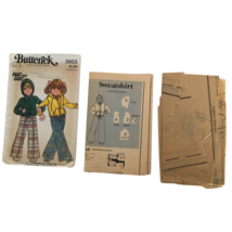 Butterick Sewing Pattern 3955 Vintage Toddlers Sweatshirt Pants Sz 2 Uncut 1970s - £7.96 GBP