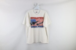 Vintage 90s Mens XL Distressed Operation Desert Storm Spell Out T-Shirt USA - £35.01 GBP