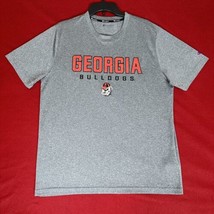 Georgia Bulldogs Champion Shirt Mens Large Grey Red Short Sleeve Athleis... - £13.21 GBP