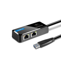 Vantec Usb 3.0 To Dual Gigabit Ethernet Network Adapter - £70.56 GBP