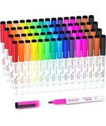 Dry Erase Markers, Shuttle Art 60 Bulk Pack 15 Colors Magnetic Whiteboar... - $28.17 CAD