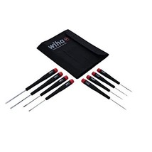 Wiha 26099 Precision Slotted Screwdriver Set in Canvas Pouch 8 Piece Set - £53.76 GBP