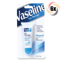 6x Pack Vaseline Lip Therapy Advanced Formula Protects Dry & Chapped Lips .35oz - $19.77