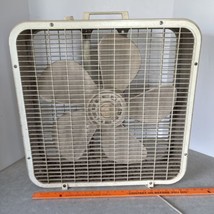 Vintage Kmart 20” Inch Box Fan 3 Speed Tested Beige - NOISY Works! - $40.66