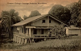 West Africa Batanga Kamerun Prospect Cottage c1910 Vintage Rppc Postcard Bk 48 - £5.49 GBP