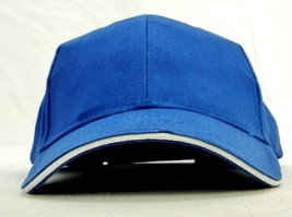 Sandwich Baseball Cap, Adjustable Headband, Cotton, Blue &amp; White, Prime ... - £9.18 GBP