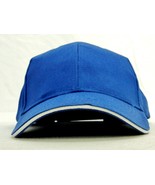 Sandwich Baseball Cap, Adjustable Headband, Cotton, Blue &amp; White, Prime ... - £9.38 GBP