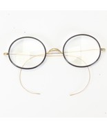 Windsor Antique Eyeglass Celluloid Nearly Circular Eyerim Thin Metal Bow... - $102.68 CAD
